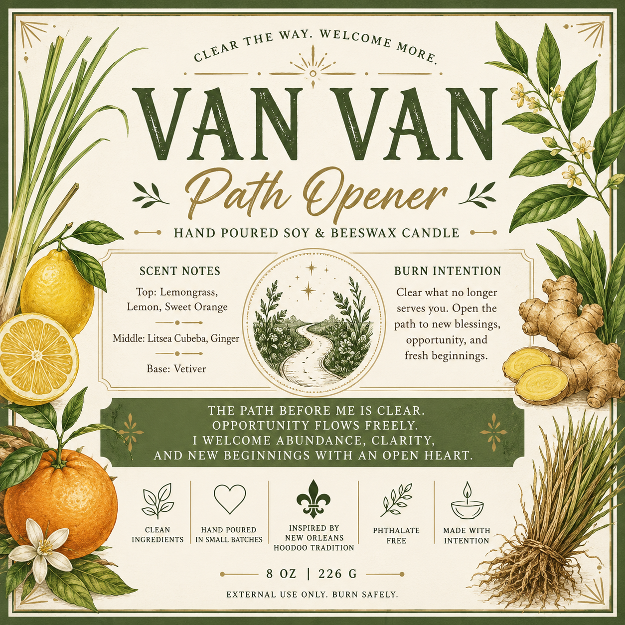 Van Van Path Opener Candle