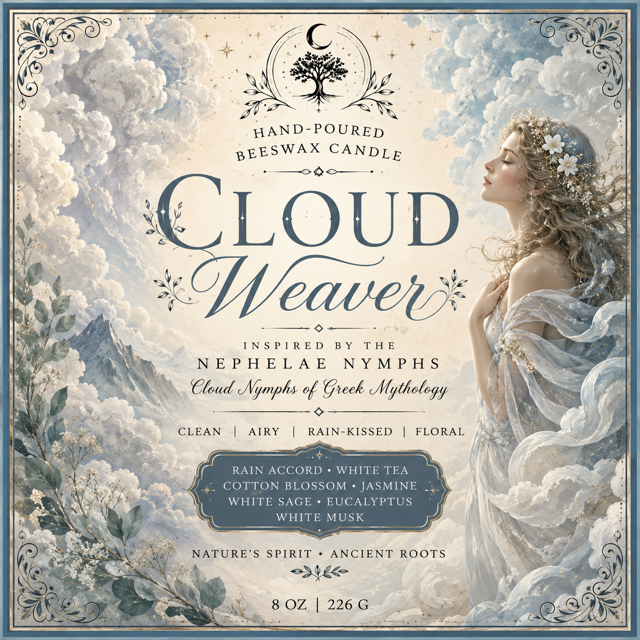 Cloud Weaver | Hand-Poured Beeswax Candle