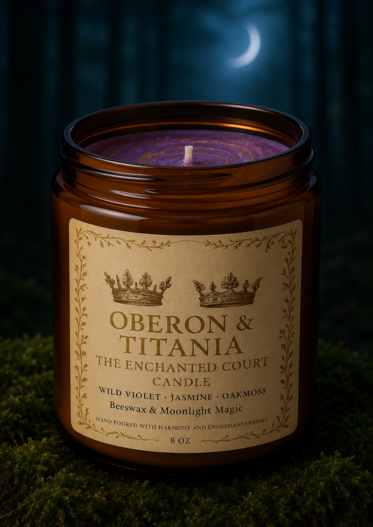 Oberon & Titania — The Enchanted Court Candle
