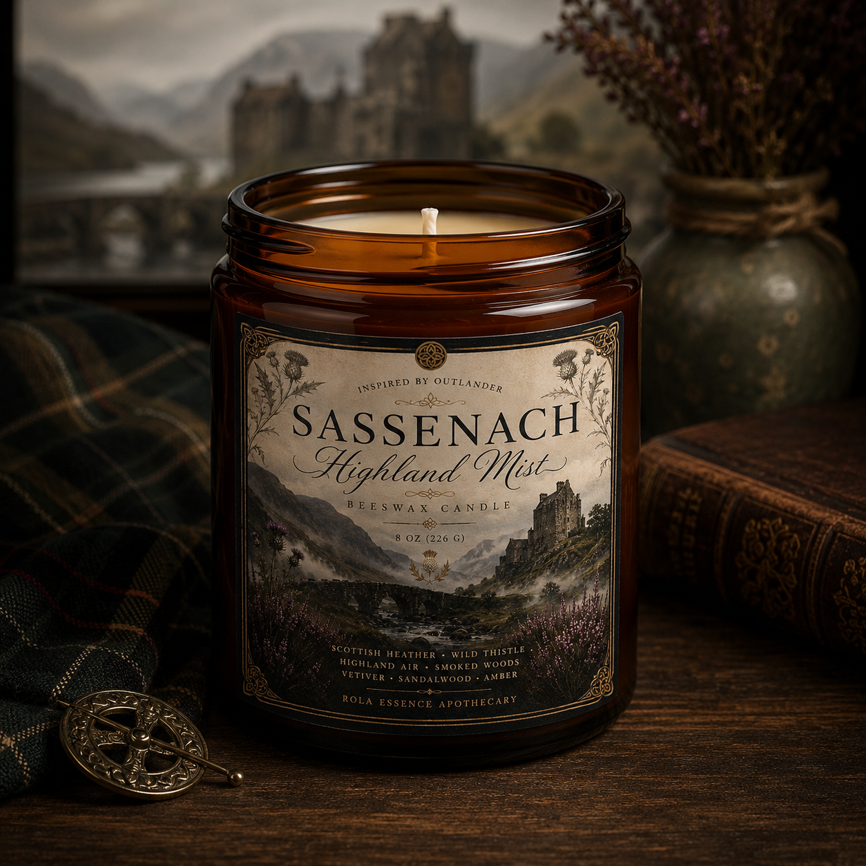 Sassenach Highlander Mist Candle