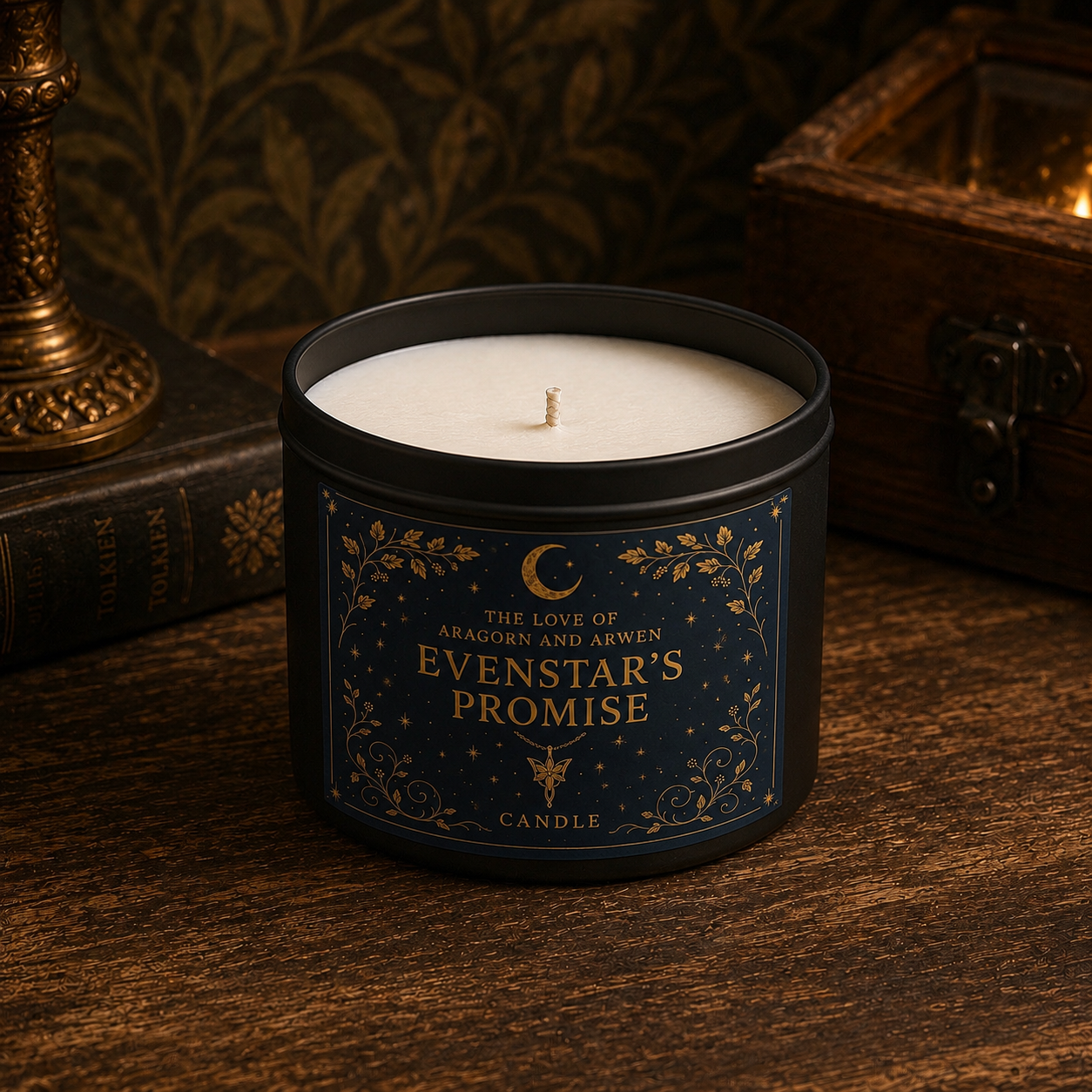 Evenstar’s Promise – The Love of Aragorn and Arwen Candle