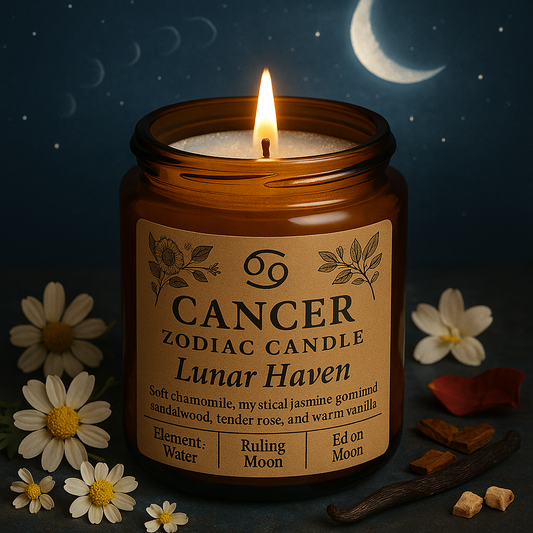 Cancer Zodiac Candle — Lunar Haven