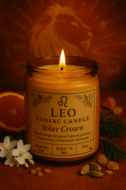 Leo Zodiac Candle - Solar Crown