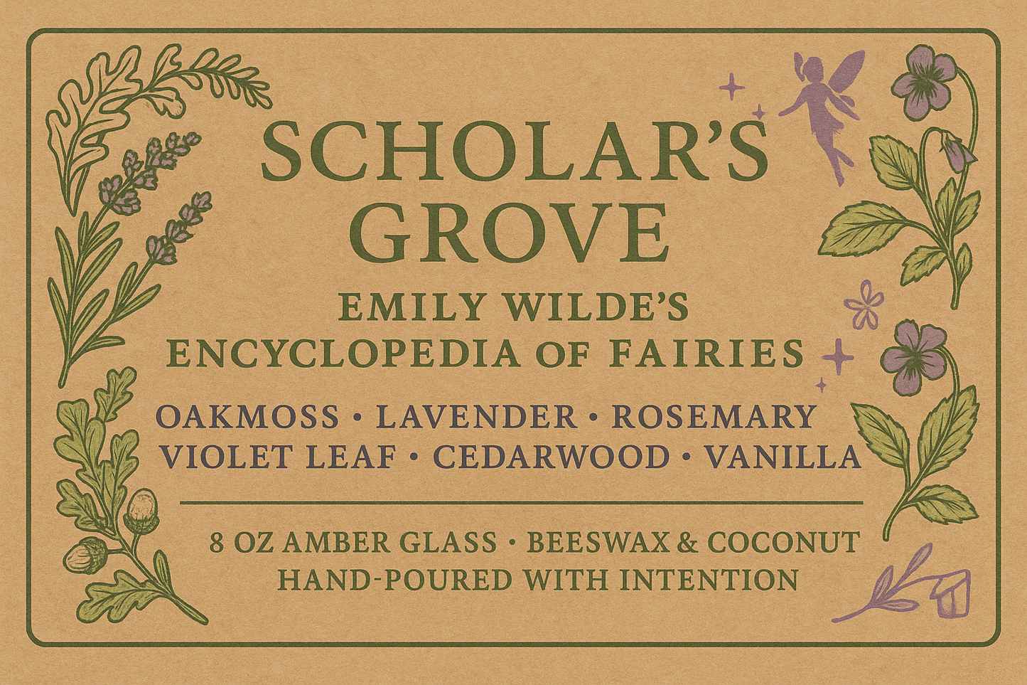 Encyclopedia of Fairies — Scholar’s Grove Candle