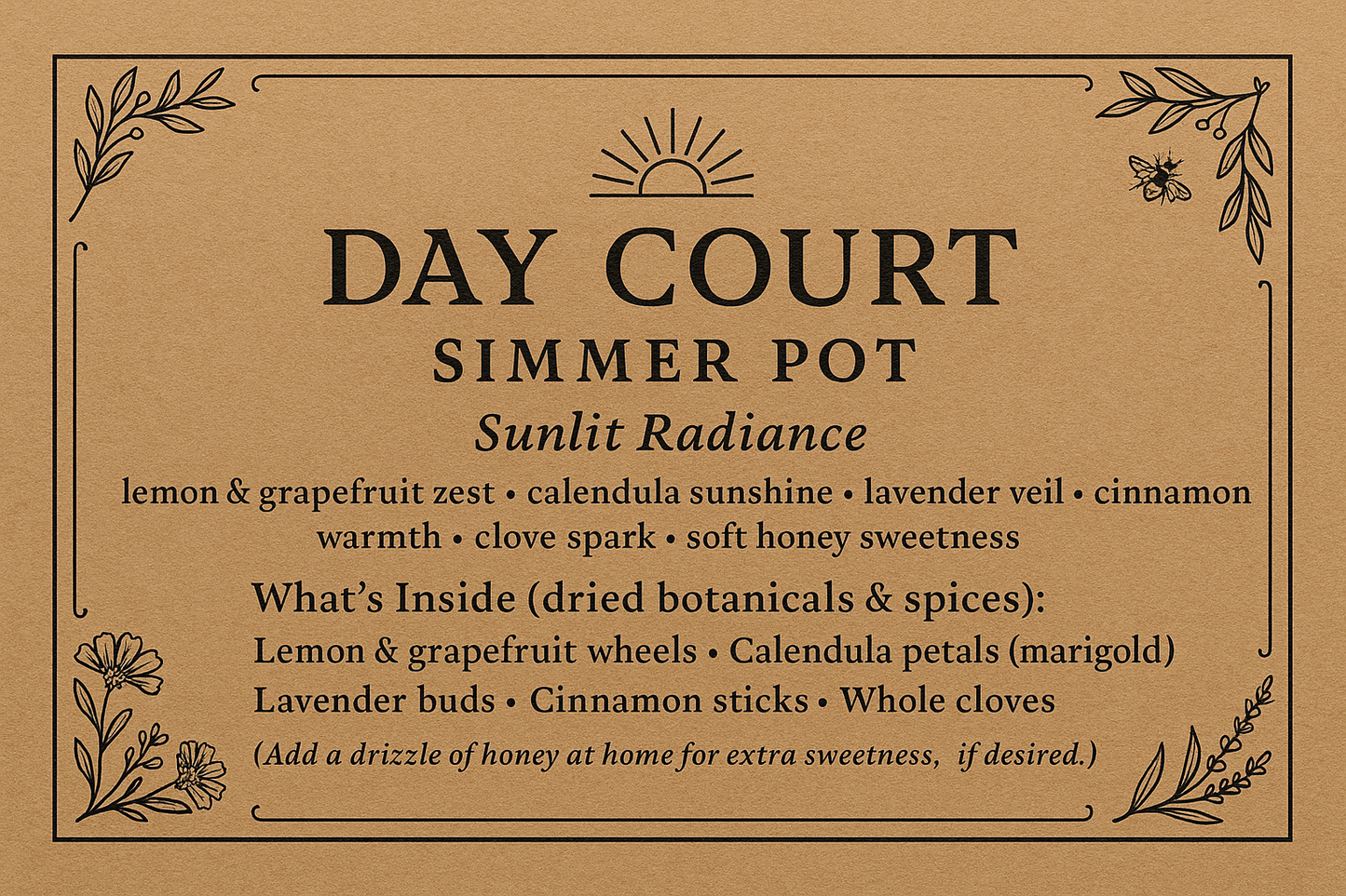 Day Court — Sunlit Radiance Simmer Pot
