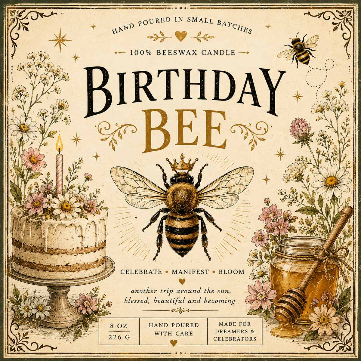 Birthday Bee - Birthday Celebration Candle