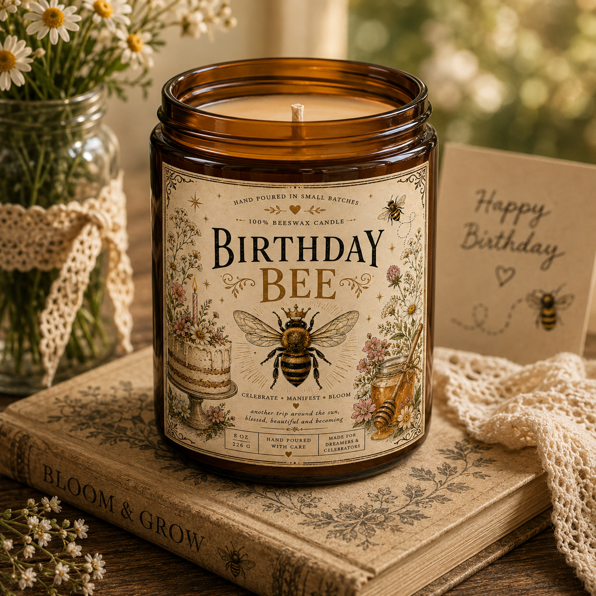 Birthday Bee - Birthday Celebration Candle