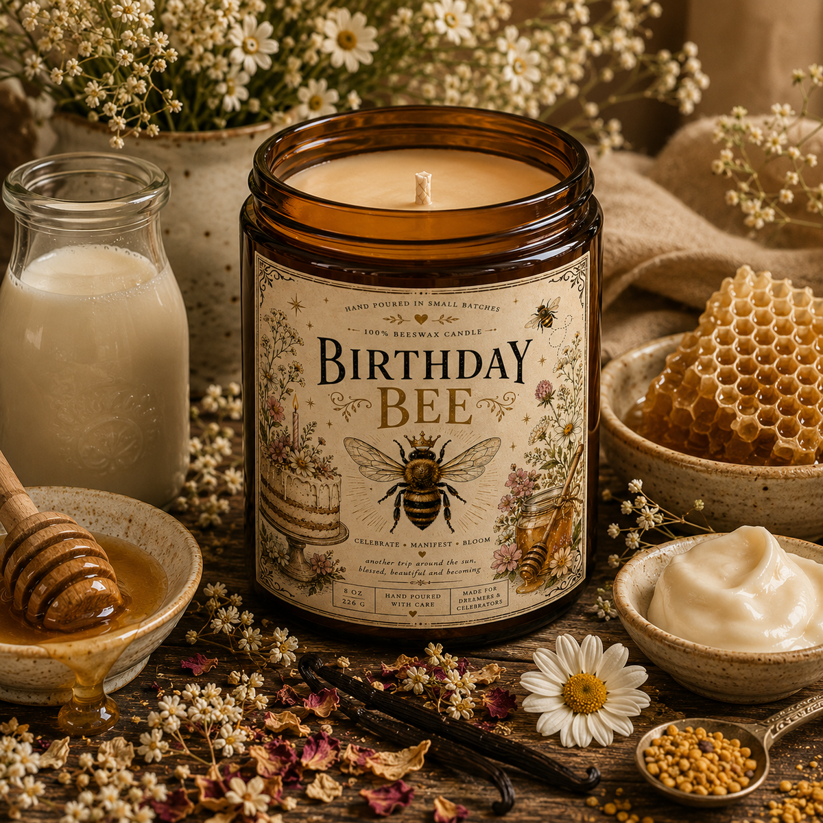 Birthday Bee - Birthday Celebration Candle