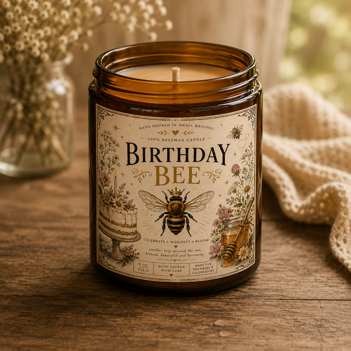 Birthday Bee - Birthday Celebration Candle