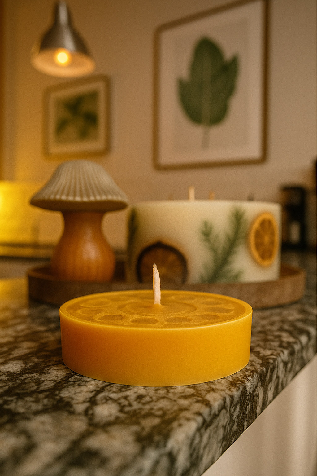 Moon’s Whisper – Moon Phases Beeswax Candle