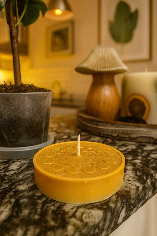Moon’s Whisper – Moon Phases Beeswax Candle