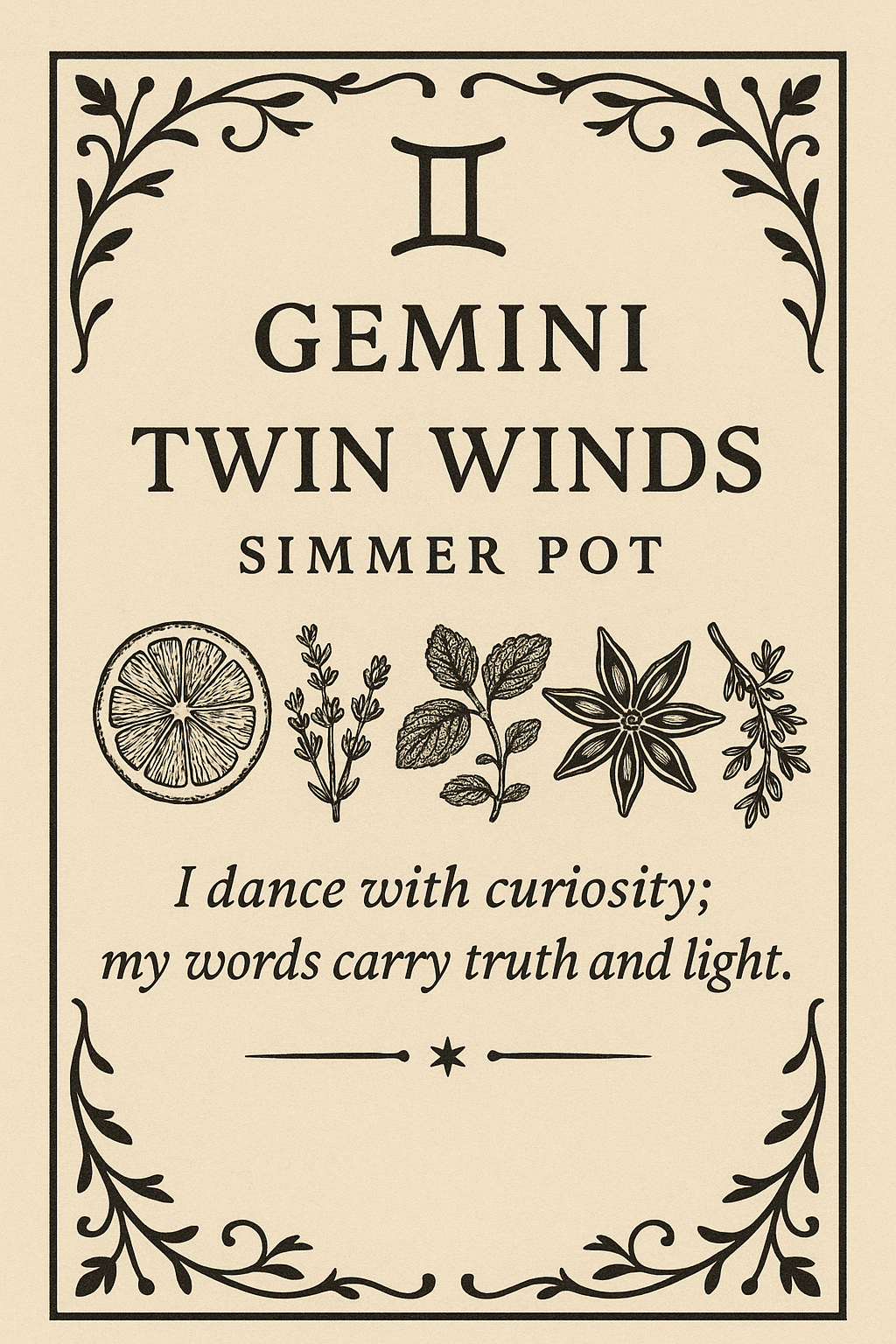 Gemini - Twin Winds Simmer Pot