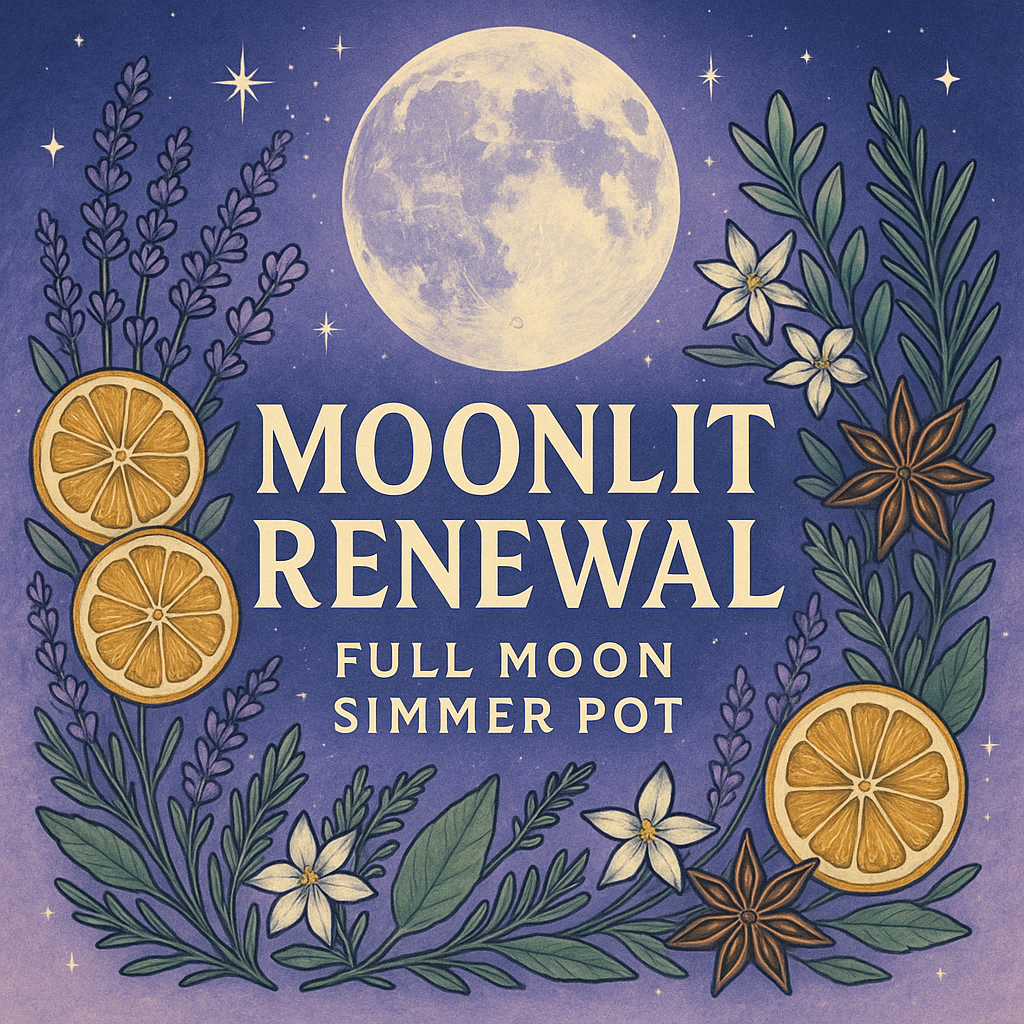 Moonlit Renewal – Full Moon Simmer Pot