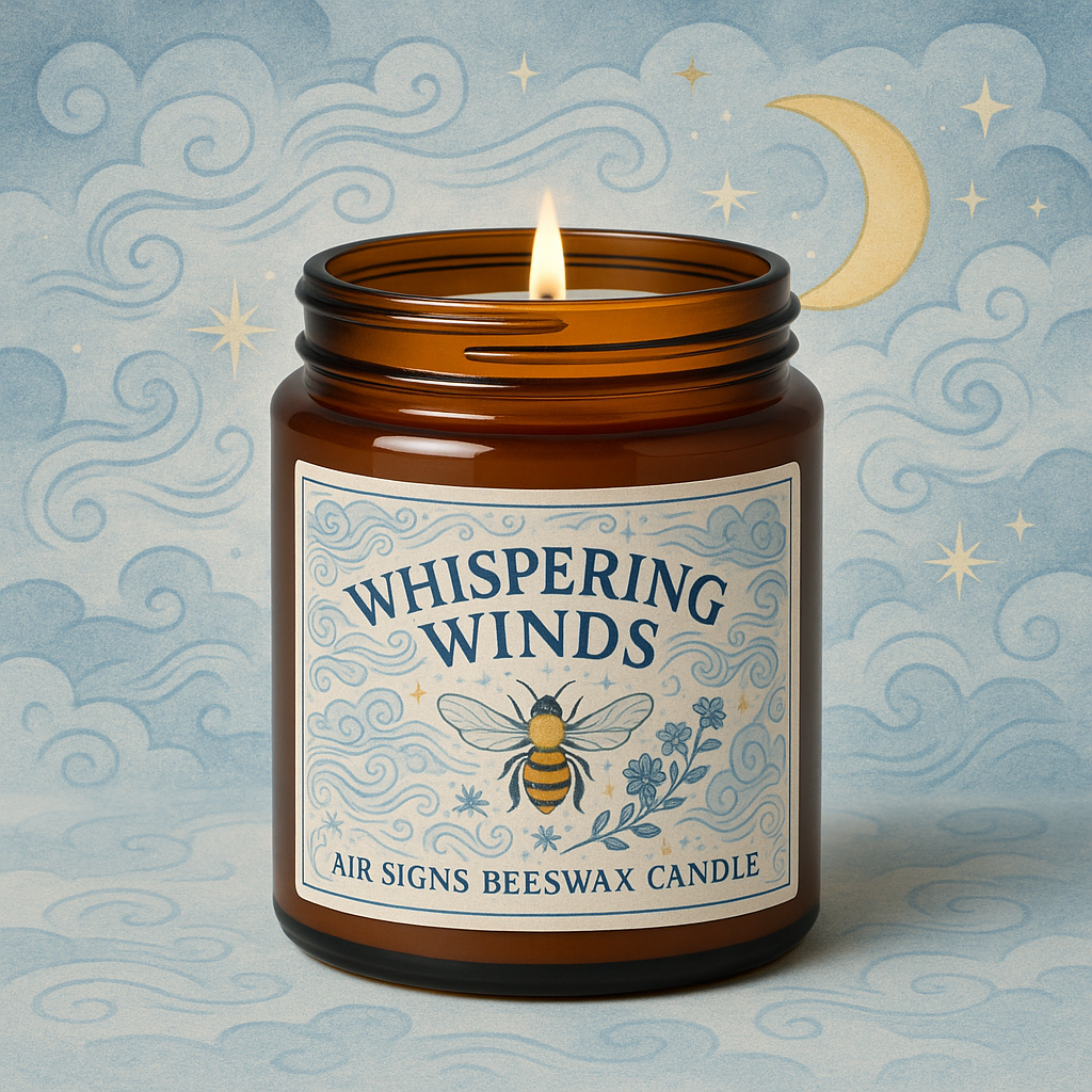 Whispering Winds Air Signs Candle – Gemini • Libra • Aquarius