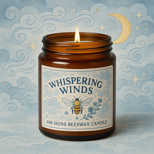 Whispering Winds Air Signs Candle – Gemini • Libra • Aquarius
