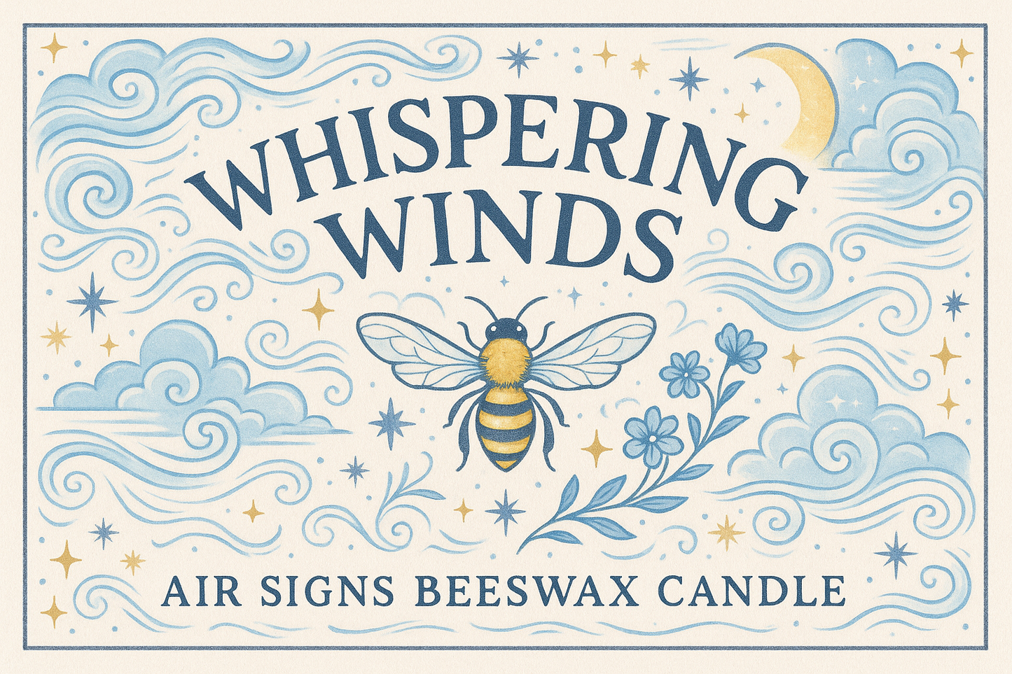 Whispering Winds Air Signs Candle – Gemini • Libra • Aquarius