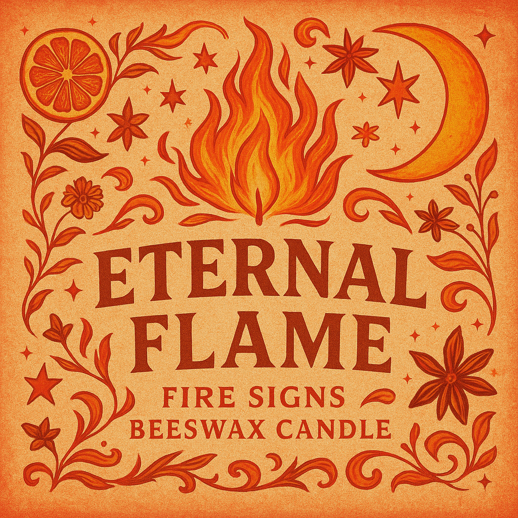 Eternal Flame – Fire Signs Candle • Aries • Leo • Sagittarius