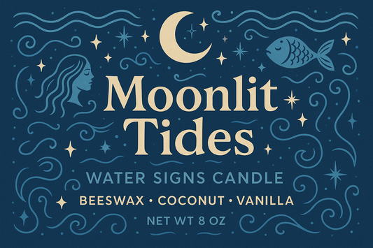 Moonlit Tides - Water Signs Candle • Cancer • Scorpio • Pisces