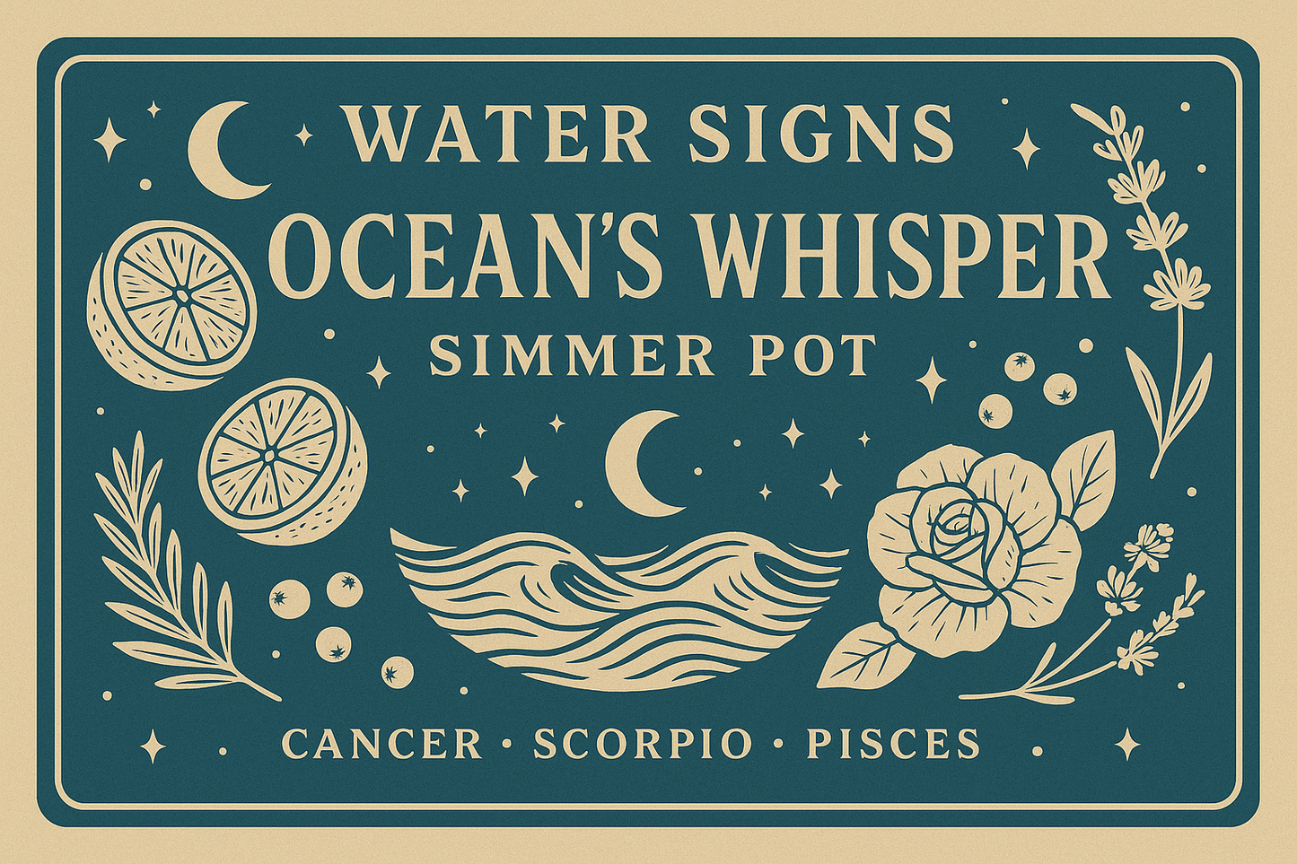 Ocean’s Whisper - Water Sign Simmer Pot • Cancer • Scorpio • Pisces