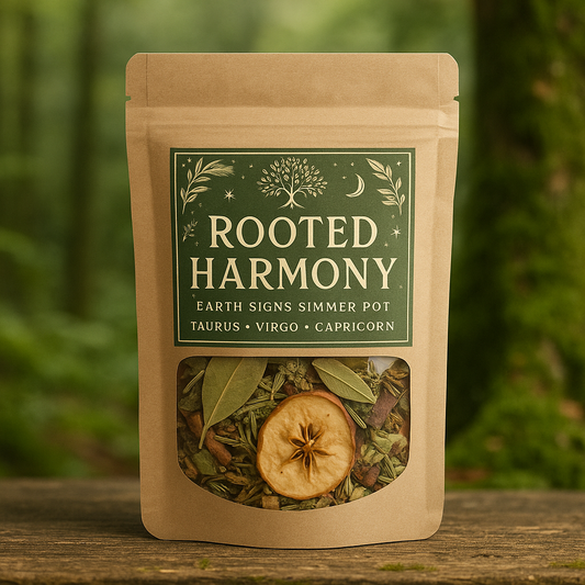 Rooted Harmony – Earth Signs Zodiac Simmer Pot • Capricorn • Taurus • Virgo