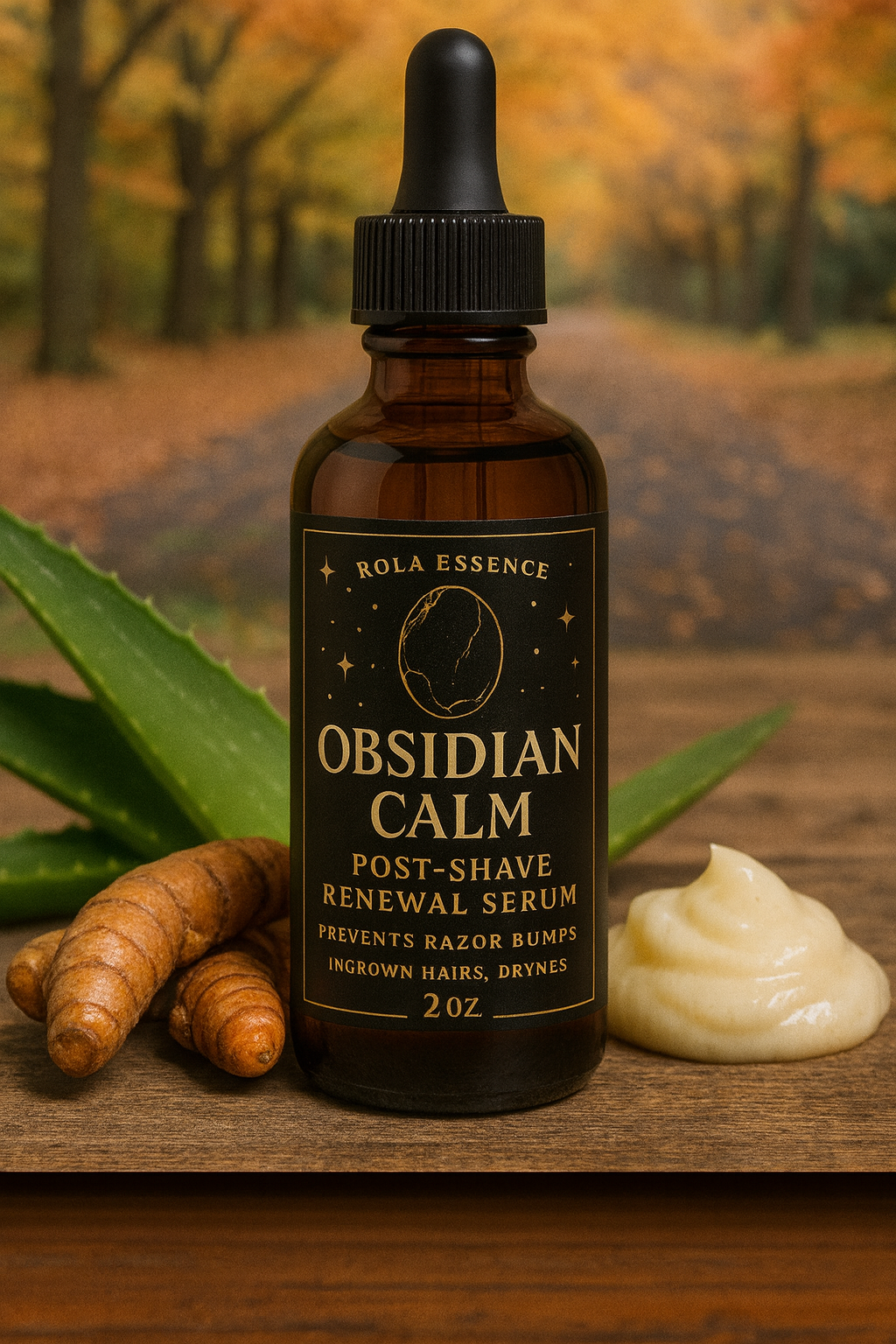 Obsidian Calm – Post-Shave Renewal Serum