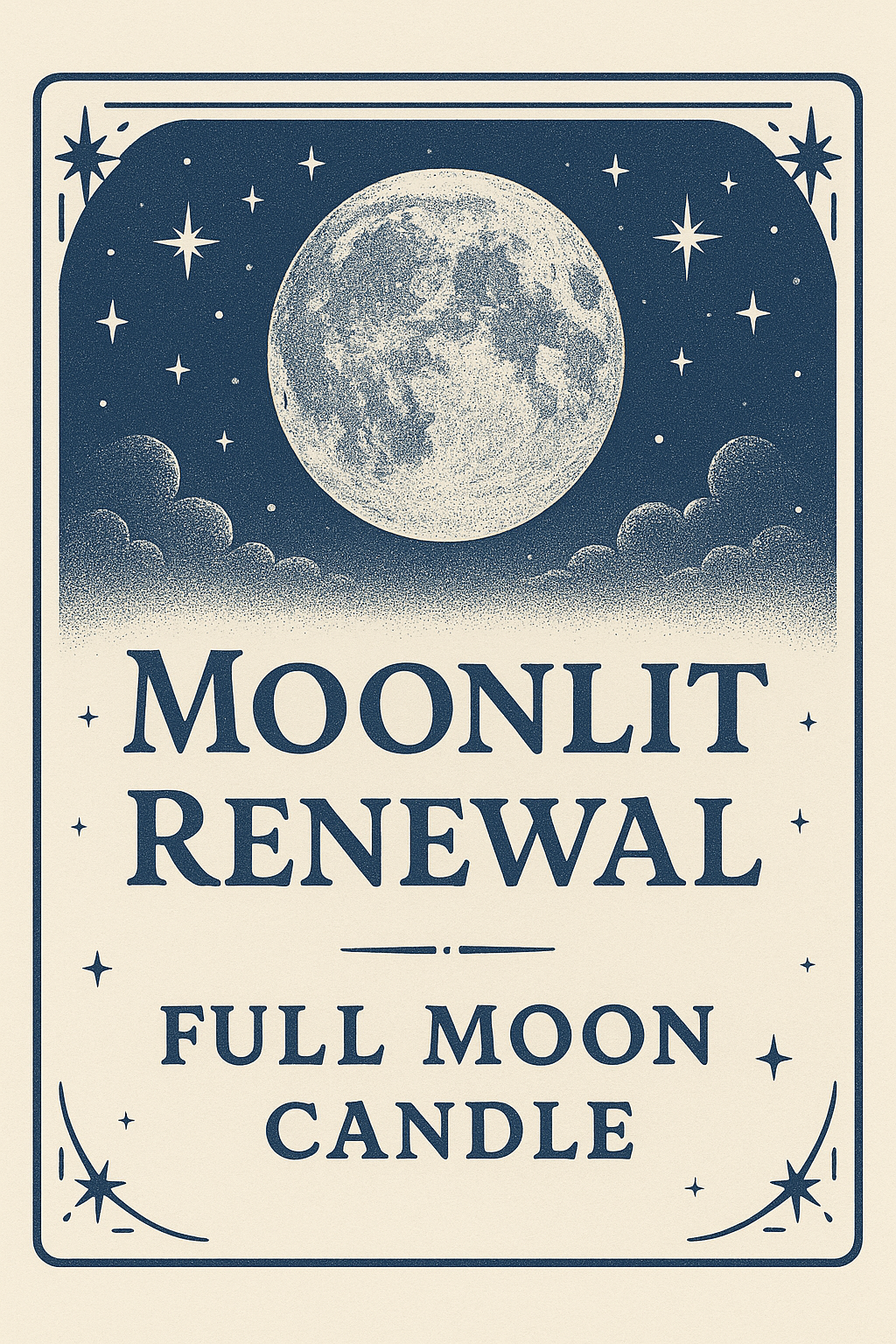 Moonlit Renewal – Full Moon Candle