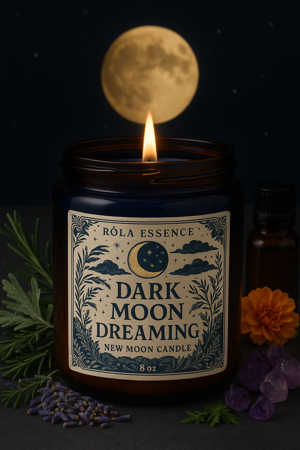 Dark Moon Dreaming – New Moon Candle