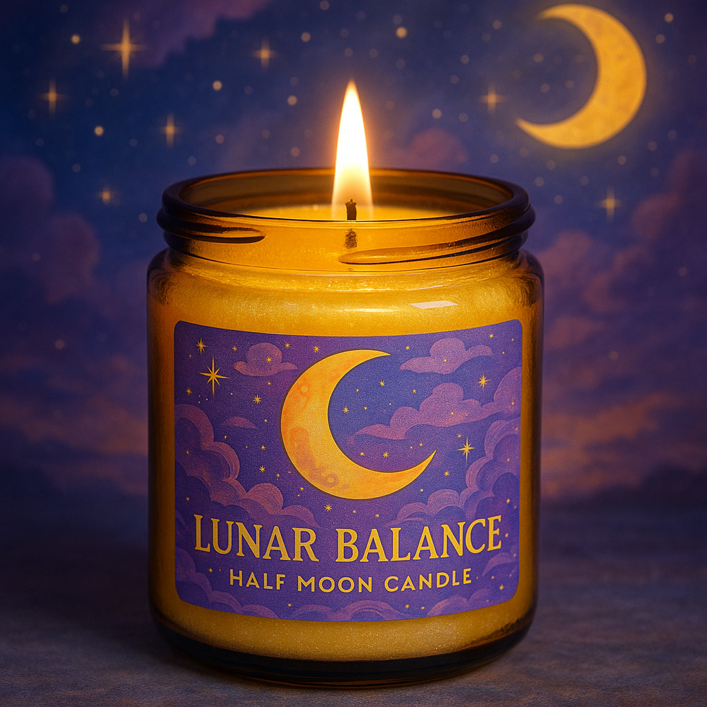 Lunar Balance – Half Moon Candle