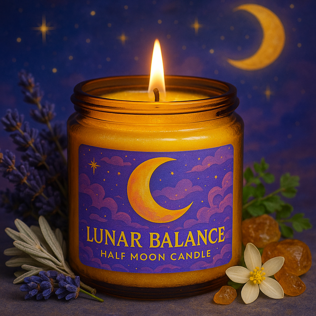 Lunar Balance – Half Moon Candle