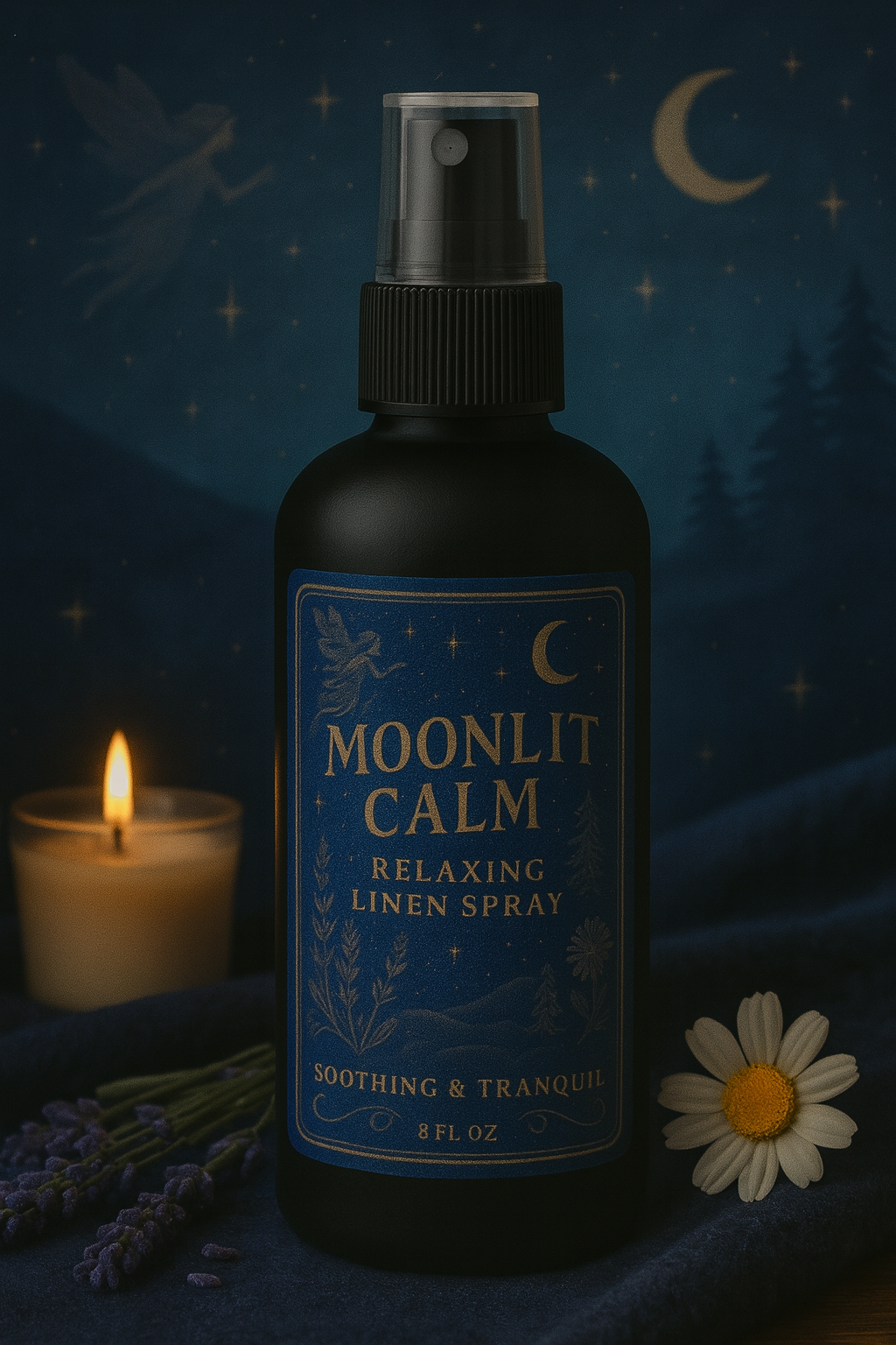 Moonlit Calm – Relaxing Linen Spray