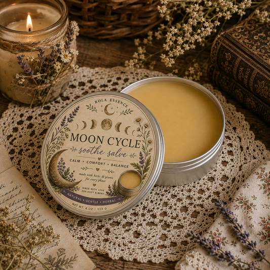 Moon Cycle Soothe Salve - Cramp Reducing, Tension Relief, & Calming