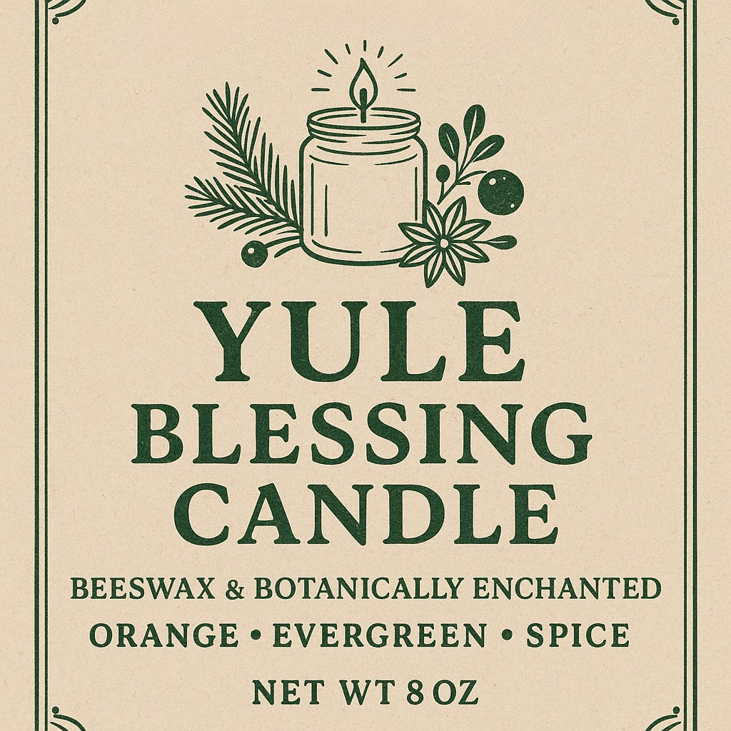 Yule Blessing Candle