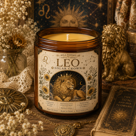 Leo Zodiac Candle - Solar Crown