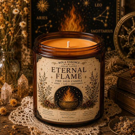 Eternal Flame – Fire Signs Candle • Aries • Leo • Sagittarius