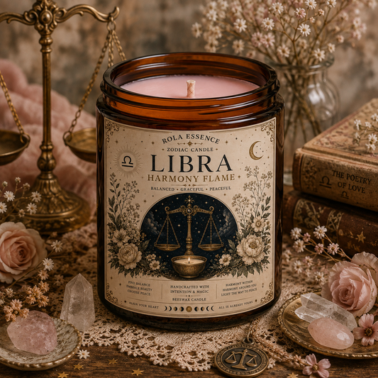 Libra Zodiac Candle- Harmony’s Flame
