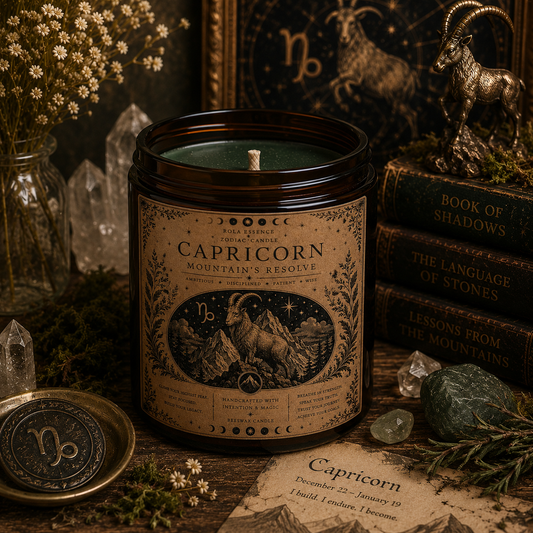 Capricorn Zodiac Candle - Mountain’s Resolve