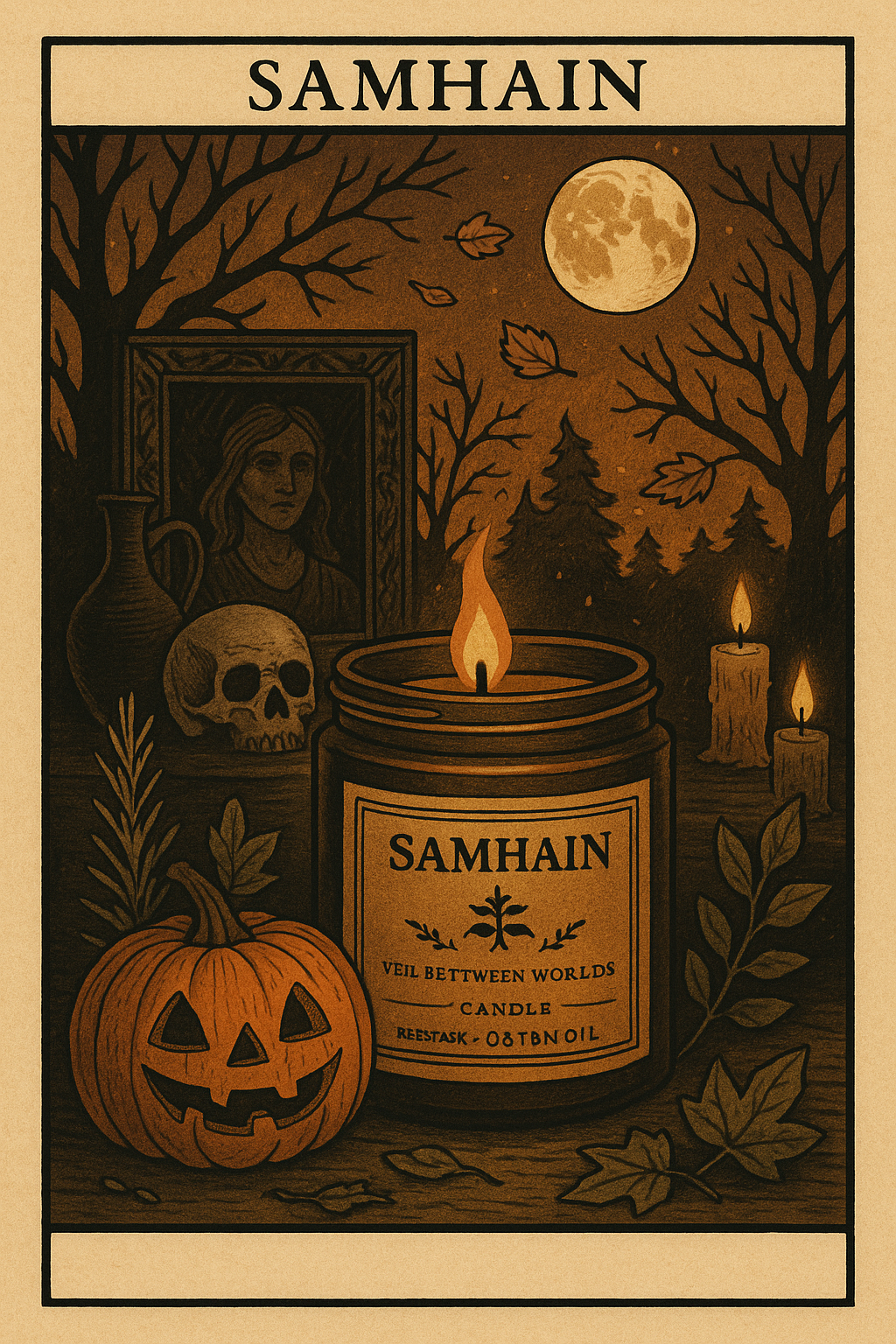 Samhain – The Veil Between Worlds Candle