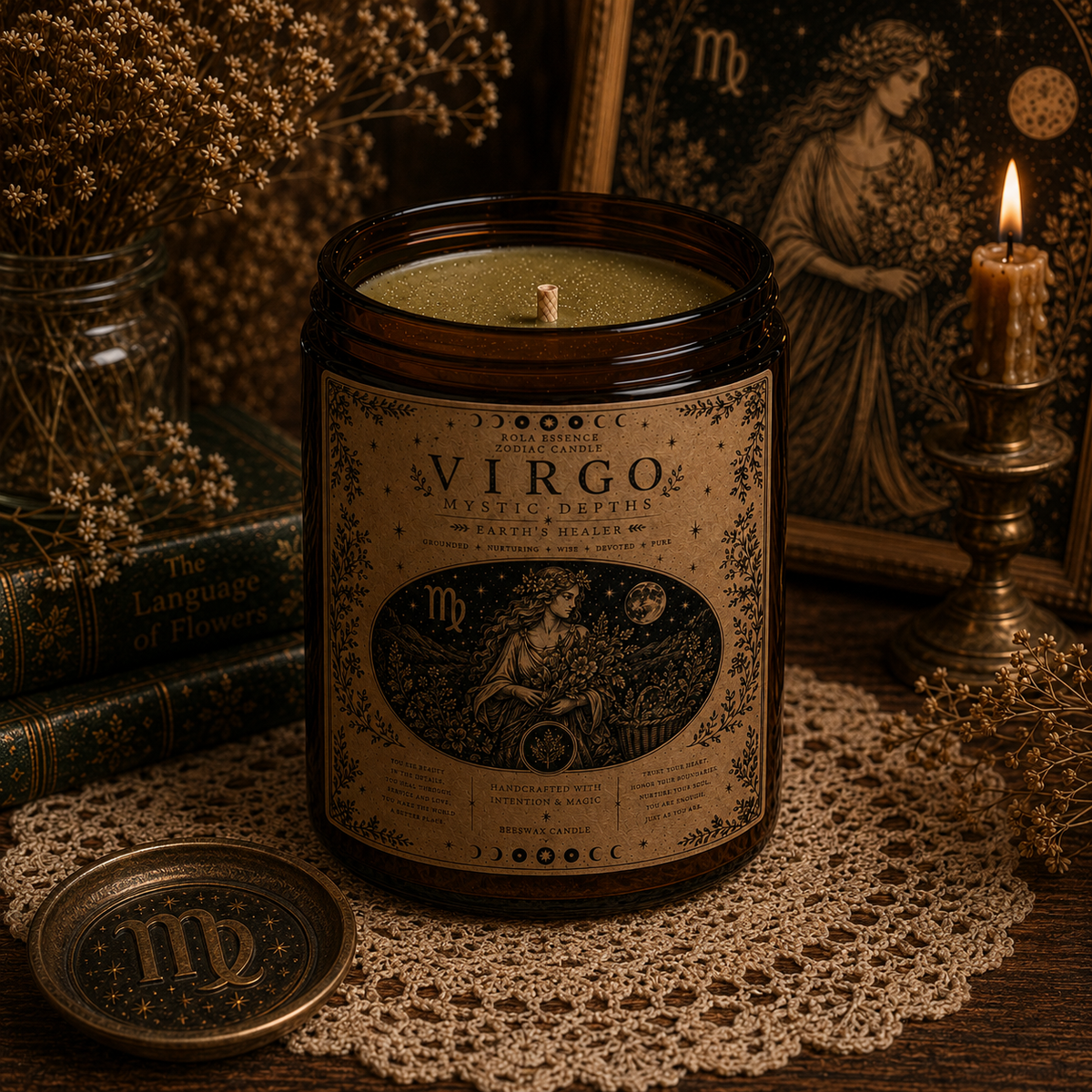 Virgo Zodiac Candle – Earth’s Healer