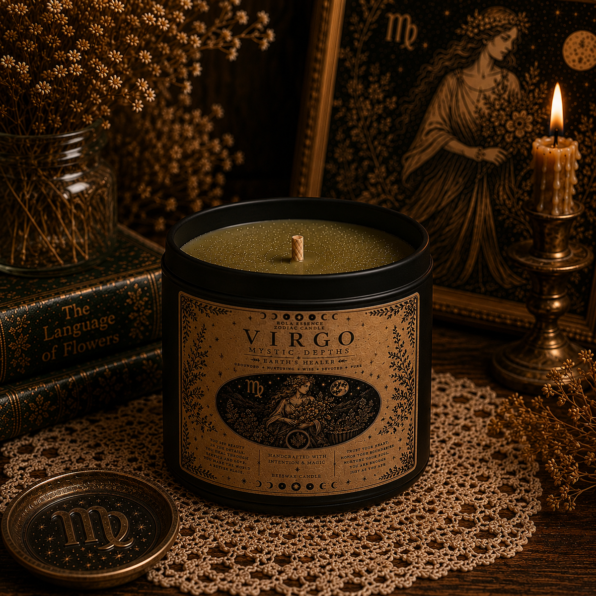 Virgo Zodiac Candle – Earth’s Healer