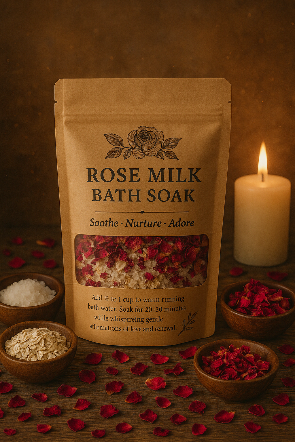Rose Milk Bath Soak