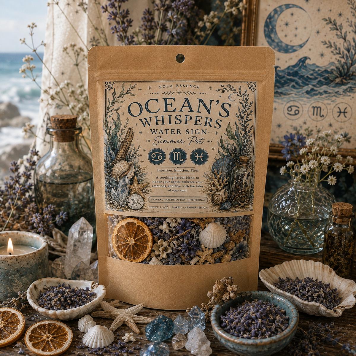Ocean’s Whisper - Water Sign Simmer Pot • Cancer • Scorpio • Pisces