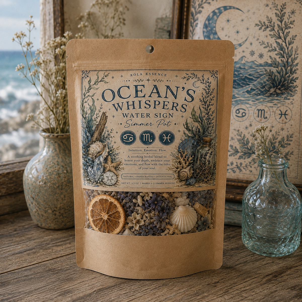 Ocean’s Whisper - Water Sign Simmer Pot • Cancer • Scorpio • Pisces