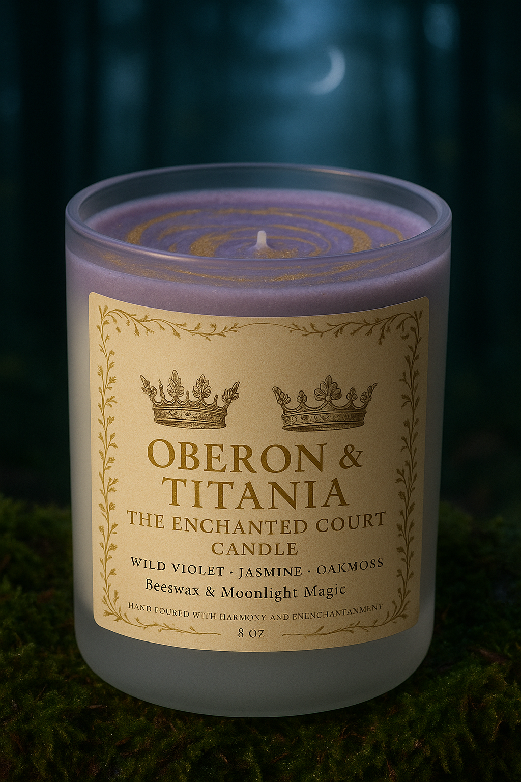 Oberon & Titania — The Enchanted Court Candle