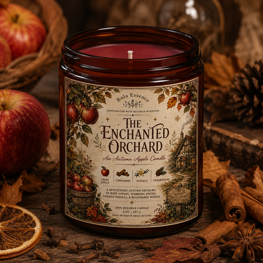 The Enchanted Orchard - Autumn Apple Beeswax Candle