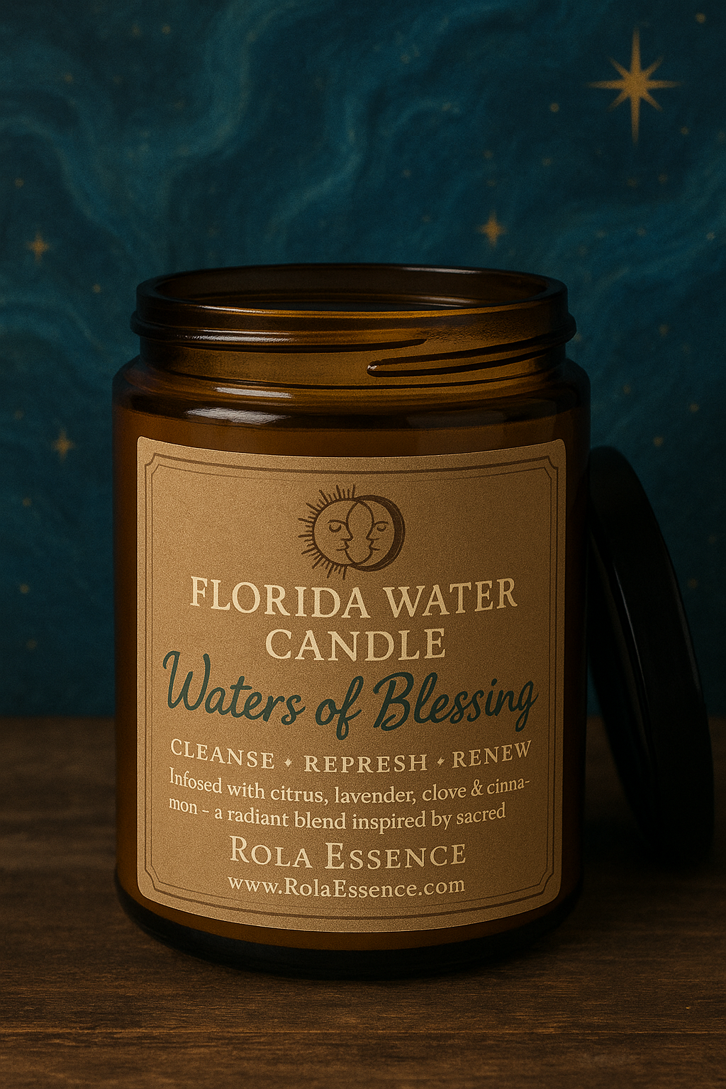 Florida Water Candle – “Waters of Blessing”