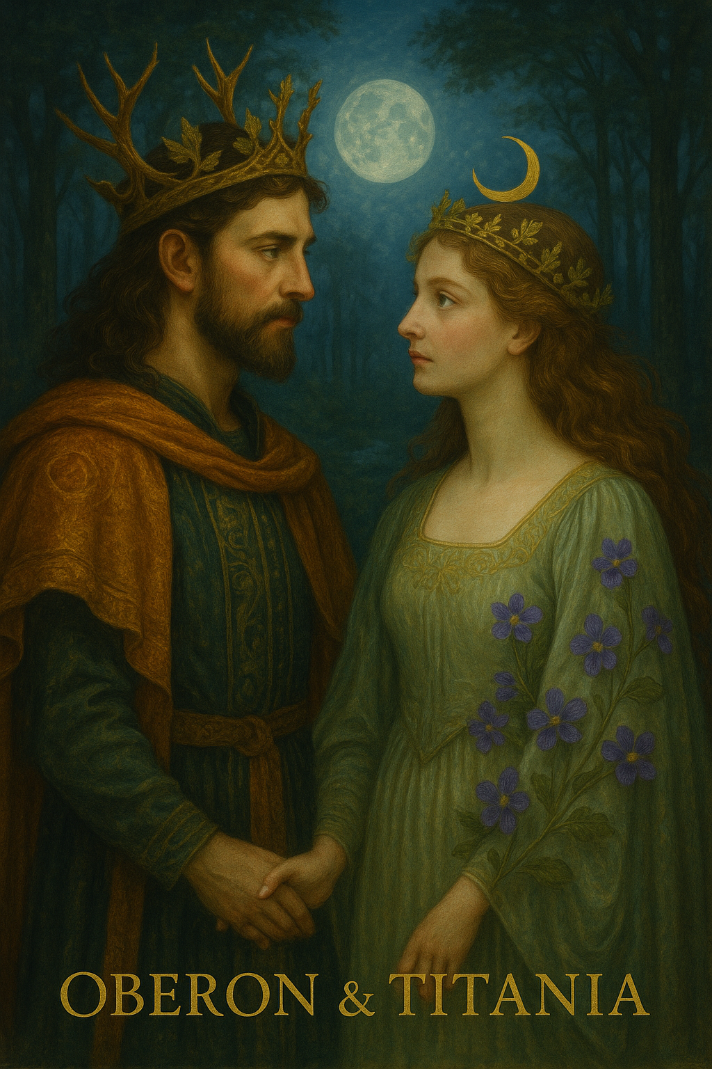 Oberon & Titania — The Enchanted Court Candle