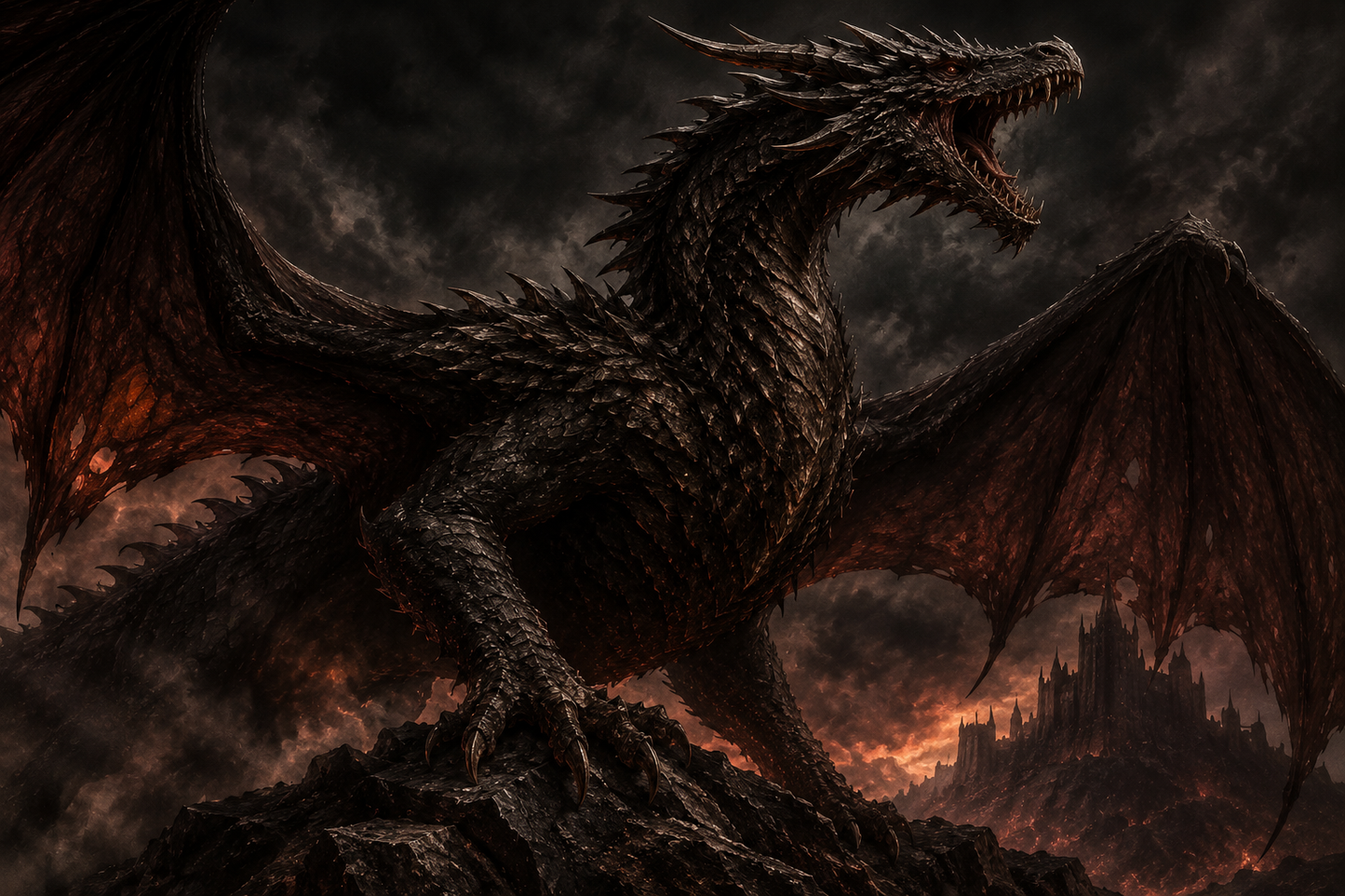 Balerion: The Black Dread - Handcrafted Beeswax Candle