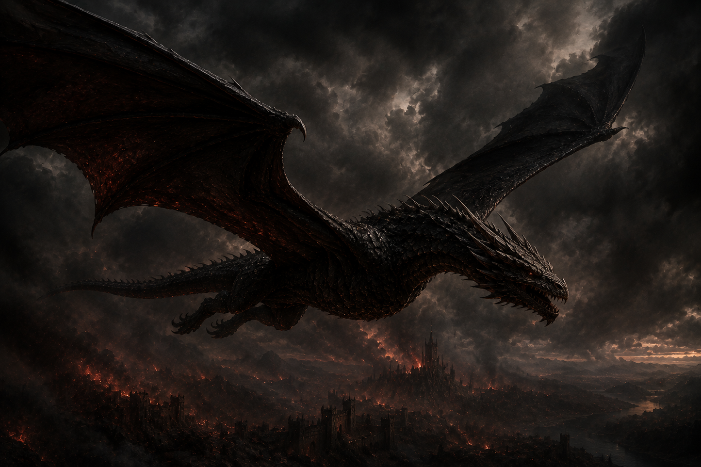 Balerion: The Black Dread - Handcrafted Beeswax Candle
