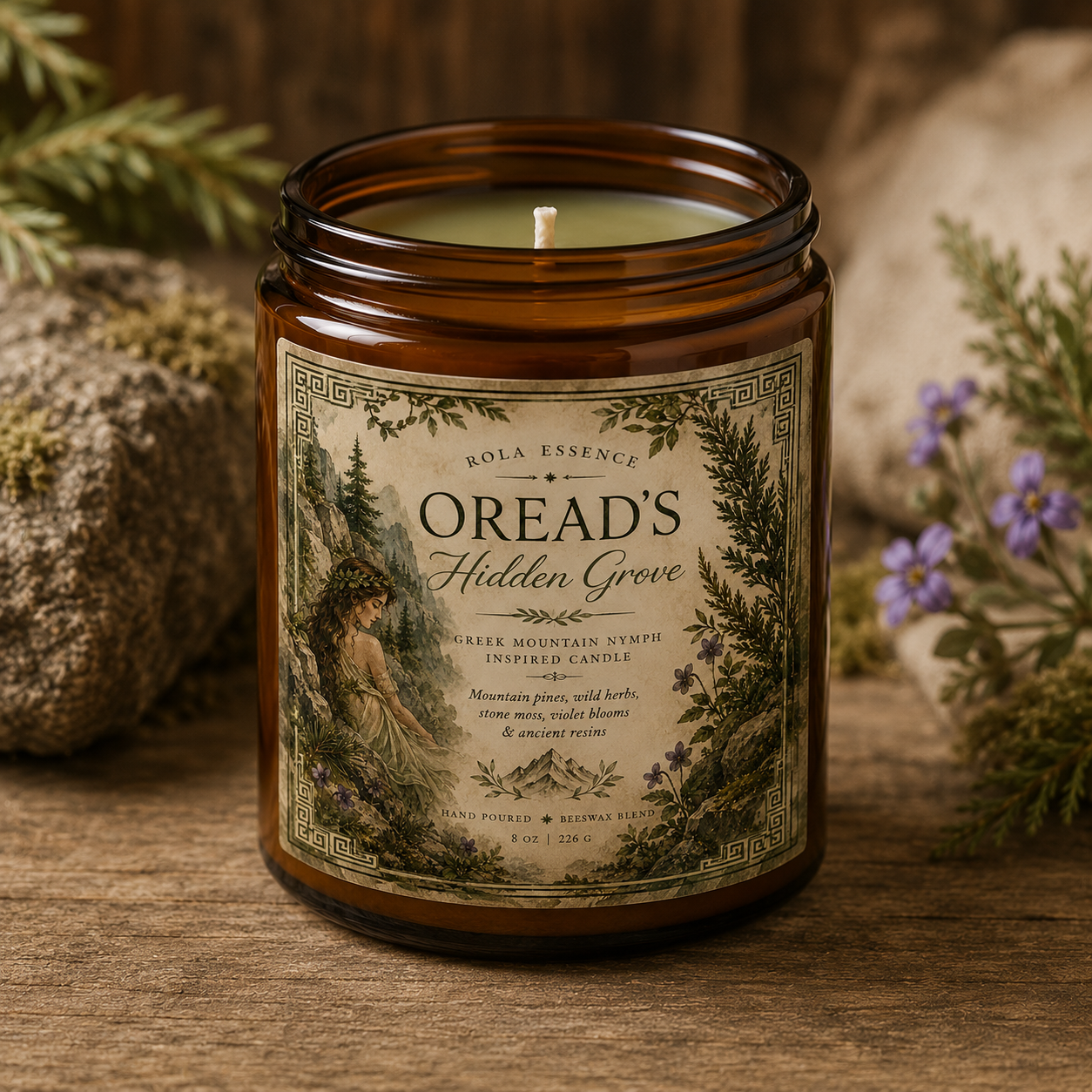 Oread’s Hidden Grove | Greek Mountain Nymph Inspired Candle