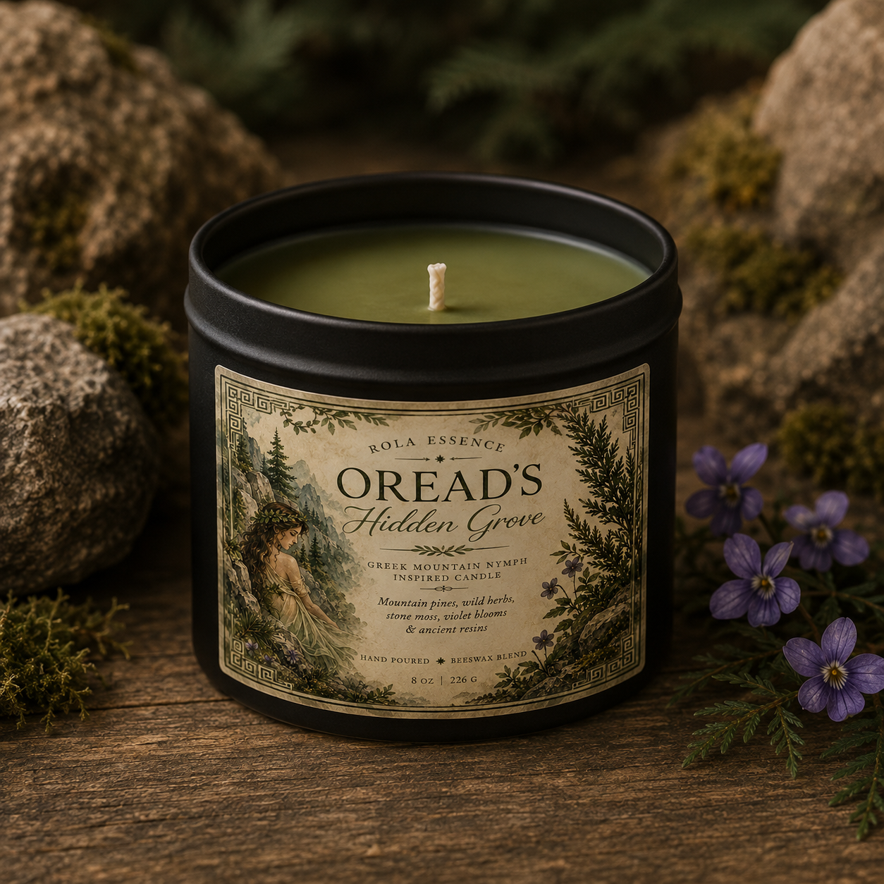 Oread’s Hidden Grove | Greek Mountain Nymph Inspired Candle